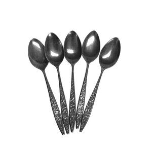 Ecko Eterna 5 Spoons Balboa Stainless Steel Japan MCM Geometric Vtg